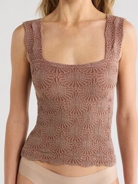 NWT Free People Love Letter Cami M/L Cocoa